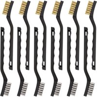 Memkey - Set mit 12 Mini-Drahtbürsten aus Edelstahl und Messing von MEMKEY