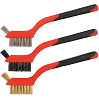 Memkey - Set mit 3 Drahtbürsten, kleine Drahtbürsten zum Reinigen von Rost, Schmutz, Farbabrieb und schwer zugänglichen Stellen mit Tiefenreinigung. von MEMKEY