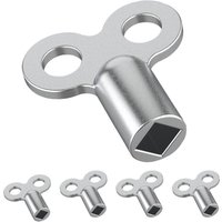 Set mit 5 Ablassschlüsseln für Heizkörper – Ablassschlüssel aus robustem Aluminium – Ablassschlüssel für viele Heizkörper – Praktischer von MEMKEY