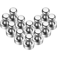 Memkey - Starker Magnet 12 Stück, N52 Neodym-Magnete mit Aufbewahrungsbox, 12 x 16 mm, extrem starker Kühlschrankmagnet für Tafel, Magnetplatte, von MEMKEY