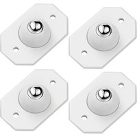 Memkey - 4 Stück selbstklebende Mini-Lenkrollen aus Edelstahl, 360° Mini-Silentrollen, drehbare Rotationsrolle für Mülleimer und Aufbewahrungsboxen von MEMKEY