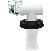 Memkey - T-förmiger IBC-Tankdeckel mit waschbarem Nylonfilter für 1000-Liter-IBC-Regenwassertank, IBC-Deckelfilter, IBC-Tankzubehör, 163 mm von MEMKEY