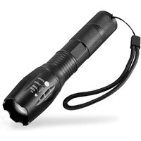 Ultrastarke LED-Taschenlampe XML-T6, verwendbar zum Radfahren oder Wandern und mit 5 Modi, einschließlich Blitz, Zoom und einer Reichweite von 500 m von MEMKEY