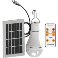 Wiederaufladbare Zeltlaterne mit tragbarer solarbetriebener Hängelampe mit Fernbedienung, Beleuchtung für Camping (7 w) von MEMKEY