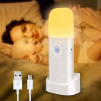 Memkey - Wiederaufladbares LED-Nachtlicht für Erwachsene, 2000 mAh Innen-Bewegungssensorlampe, einstellbare Helligkeit auf 5 Stufen, sehr geeignet von MEMKEY