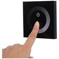 Dc 12–24 v LED-Touch-Wand-Controller-Panel mit Helligkeitsänderungs-Dimmer zum Einstellen der Lichter (Farbe: Schwarz) von MEMKEY