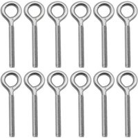Packung mit 12 Ringschrauben M6 x 70 mm aus Edelstahl 304 – Ringgewindestangen als Befestigungsmittel, ideal zum Aufhängen von Gegenständen in Haus, Packung mit 12 Ringschrauben M6 x 70 mm aus Edelstahl 304 – Ringgewindestangen als Befestigungsmittel, ideal zum Aufhängen von Gegenständen in Haus, von MEMKEY