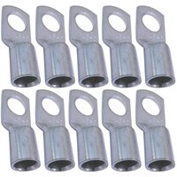 Memkey - Satz mit 10 elektrischen Anschlüssen mit röhrenförmiger Öse – Öse – ø 8 mm – nicht isoliert – für 25 mm² Leiter – elektrischer von MEMKEY