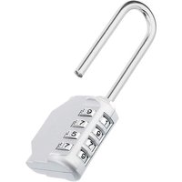 Memkey - Vorhängeschloss mit großem Griff, 4-stelliges Nummern-Schließfachcode-Vorhängeschloss, Cadna mit langem Griffcode für Schließfächer für von MEMKEY
