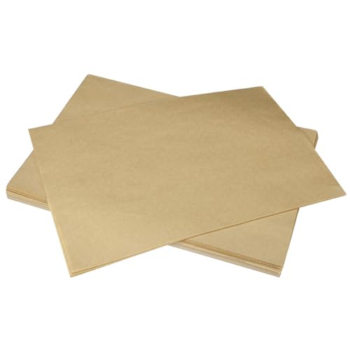 100 Blatt Backpapier, Antihaft-Backpapier, Kochpapier, Backpapier, Backpapier, Backpapier, Backpapier, Antihaft-Pergamentpapier (Braun) von MEMOFYND