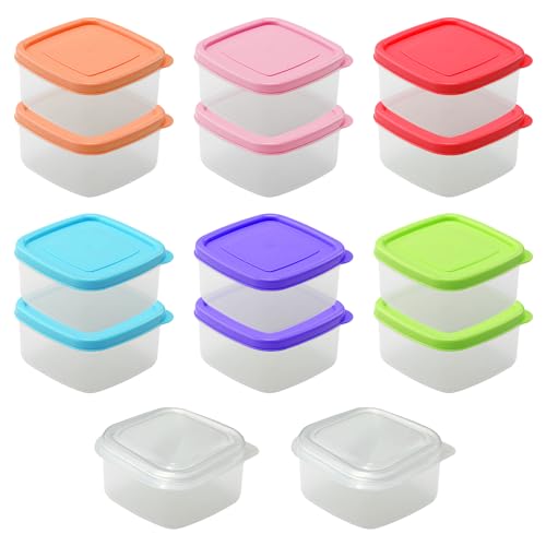 14 Stück Knusperboxen, ergänzende Lebensmittelboxen, Lebensmittelspenderboxen, Aufbewahrungsbehälter mit Deckel, wiederverwendbare versiegelte Gläser, mikrowellengeeignet, Lebensmittelknusperboxen 14 Stück Knusperboxen, ergänzende Lebensmittelboxen, Lebensmittelspenderboxen, Aufbewahrungsbehälter mit Deckel, wiederverwendbare versiegelte Gläser, mikrowellengeeignet, Lebensmittelknusperboxen von MEMOFYND