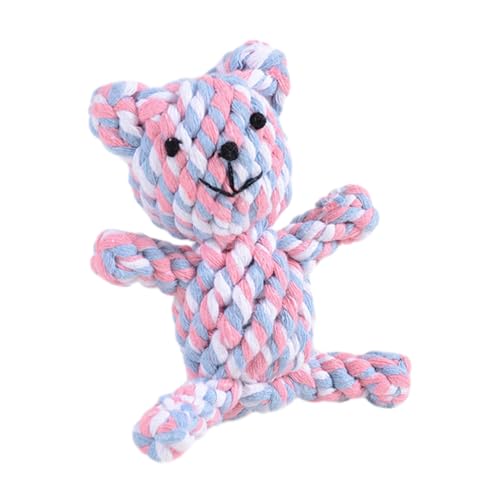 MEMOFYND 1 Stück handgestrickter Bär, Beißspielzeug für Welpen, EIN guter Helfer, um die langweilige Zeit Ihres Hundes zu vertreiben, geknotetes Spielzeug, geeignet für kleine Hunde MEMOFYND 1 Stück handgestrickter Bär, Beißspielzeug für Welpen, EIN guter Helfer, um die langweilige Zeit Ihres Hundes zu vertreiben, geknotetes Spielzeug, geeignet für kleine Hunde von MEMOFYND