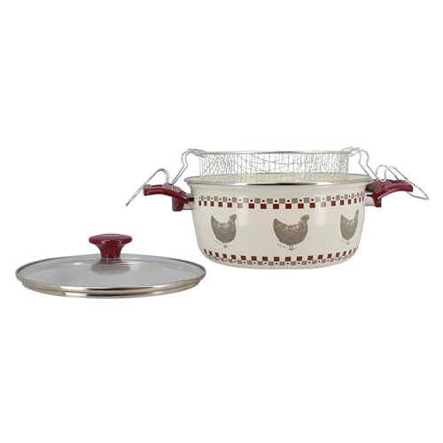 Fritteuse Gallina 24 cm aus emailliertem Stahl Fritteuse Gallina 24 cm aus emailliertem Stahl von MENASTYL