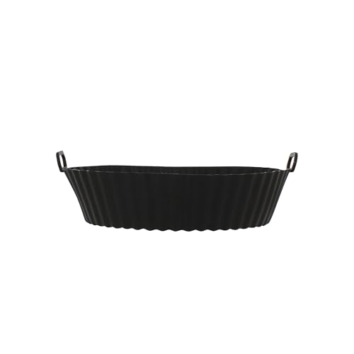 MENASTYL - Silikonform für Heißluftfritteuse, 20 cm, Schwarz, 6020036 MENASTYL - Silikonform für Heißluftfritteuse, 20 cm, Schwarz, 6020036 von MENASTYL