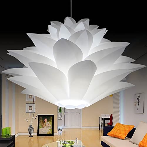 DIY Puzzle Lampe Lampenschirm, Lotus Kronleuchter Lampenschirm, Lotus Sechsschicht Lampenschirm für Wohnzimmer Kronleuchter von MENAYODA