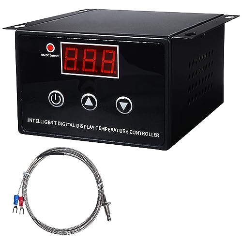 Digitaler Temperaturregler 4000W Thermostat Heizung Kühlung Temperaturschalter für Gewächshaus Kühlschrank Inkubator,-30℃-999℃ Temperatur Einstellbar von MENAYODA