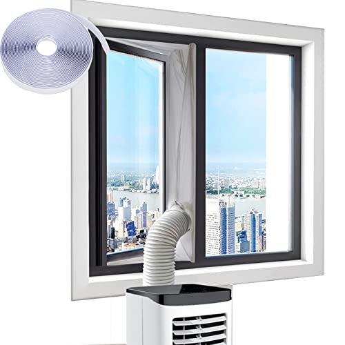 Fensterabdichtung für Mobile Klimageräte,Ablufttrockner Dicker Air Stop zum Anbringen Zubehör Klima Fensterabdichtung Dachfenster Hot Air Stop für Fenster (300 × 32 cm) von MENAYODA