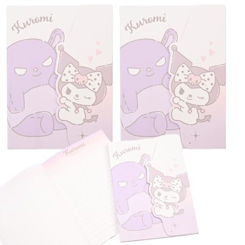 San-rio Foldable Note Pads with Cover 2 Pack - A6 Size Compact and Portable Notepads - Cute Kuormi & Cinnamonroll Design for Fans - Convenient Pocket Notebook for Home/Office - Ideal Memo Pads (Kuormi San-rio Foldable Note Pads with Cover 2 Pack - A6 Size Compact and Portable Notepads - Cute Kuormi & Cinnamonroll Design for Fans - Convenient Pocket Notebook for Home/Office - Ideal Memo Pads (Kuormi von MENBLY