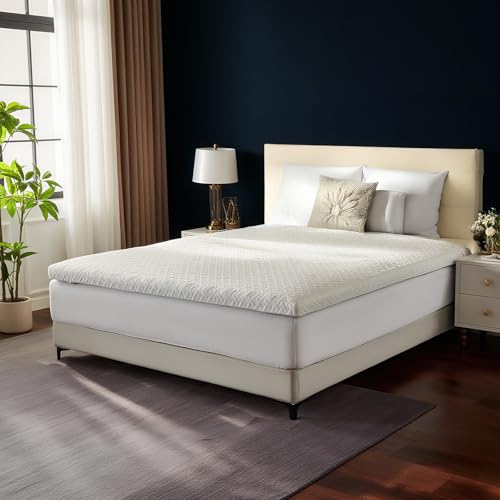MENDALE Topper 100x200cm Hart 7-Zone & Weich Gel Schaum Dual-Core/Härtegrade, H2&H3 8cm Höhe Matratzen Topper - Kaltschaum & Gel Matratzentopper für Boxspring Bett, Mattress von MENDALE