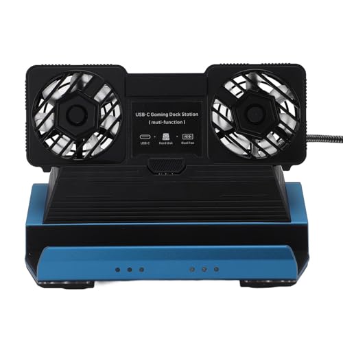 MENDUNER 10 in 1 Dockingstation mit Dual Cooling -Lüftersystem und 4K 60 Hz Ausgang - USB C Hub für Spiele und Produktivität von MENDUNER