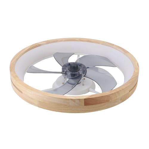 MENDUNER Lüfterleuchte, Timer LED Flush Mount Lüfter Leichte Leichte Stiefe für Schlafzimmer von MENDUNER