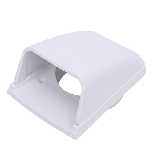 MENDUNER Marine -Einlass -Abgas Motorhaube, Bootsanschlussableitungsabdeckung 3in Multifunktional Stilvoller Aussehen Verbesserter Luftstrom für die Yacht (WHITE) von MENDUNER