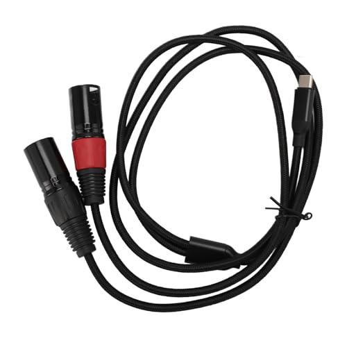 MENDUNER USB C Bis 2 XLR Männliche Soundkabel, Typ C zu XLR -Stereo -Y -Kabel Zum Anschließen von Mobiltelefon USB C mit Dem Verstärker, Lautsprecher, Mixer -Konsole usw. 1m/2m (2m) von MENDUNER