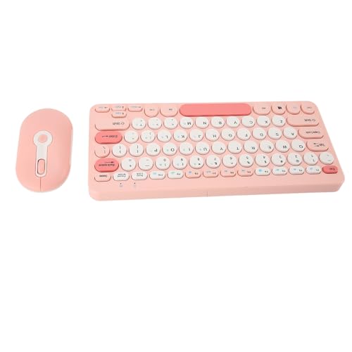 Retro Tastatur, Cute Keyboard, Tastatur Maus Set Kabellos. Stilvolle, Schlanke, Runde Tastenkappen, Stummschaltung, Ergonomische 2,4 G Tastatur Maus Kombination für Desktop PCs Retro Tastatur, Cute Keyboard, Tastatur Maus Set Kabellos. Stilvolle, Schlanke, Runde Tastenkappen, Stummschaltung, Ergonomische 2,4 G Tastatur Maus Kombination für Desktop PCs von MENDUNER