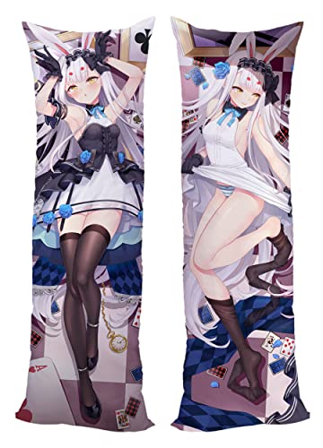 Anime Azur Lane Impact IJN Ayanami Kissenbezug Natürlicher Samt 120x40cm (47.2in x 15.7in) Bettwäsche Kissenbezug von MENGBZ