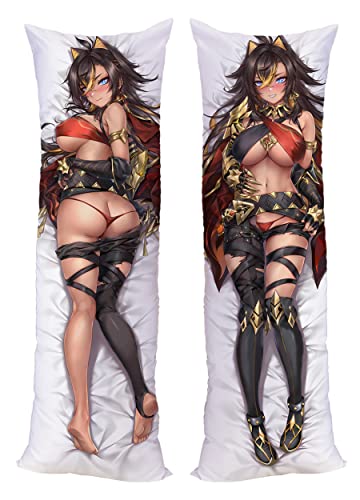 Anime Genshin Impact Kissenbezug Natürlicher Samt 150x50cm (59in x 19.6in) Bettwäsche Kissenbezug von MENGBZ