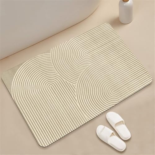 Badematte Rutschfester Badezimmerteppich Absorbierender Badteppich 40x60cm Schnell Trocknende Badezimmer Teppiche, Duschmatte rutschfest Badvorleger Waschbar Bath Mats, Badeteppich Bad Teppich Beige Badematte Rutschfester Badezimmerteppich Absorbierender Badteppich 40x60cm Schnell Trocknende Badezimmer Teppiche, Duschmatte rutschfest Badvorleger Waschbar Bath Mats, Badeteppich Bad Teppich Beige von MENGCH