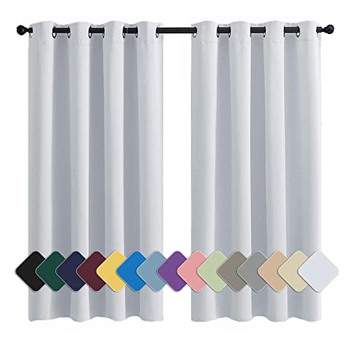 Dicker Vorhang Vorhang Wohnzimmer Modern Verdunkelnd Geräuschreduzierung leichte weiche, für Wohnzimmer Dekorative Weiß 1 Stück, 90x120cm(HxB) von MENGH