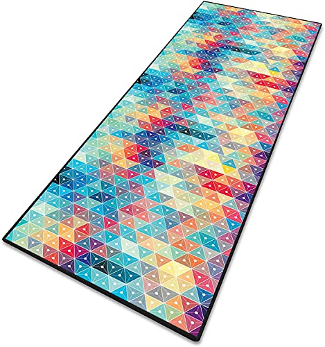 Korridor Teppich LäUfer Teppiche Flur rutschfest Geometrische Muster Kurzflor 6mmBenutzerdefinierte Länge für Küche Schlafzimmer Wohnzimmer - 50x340cm von MENGH