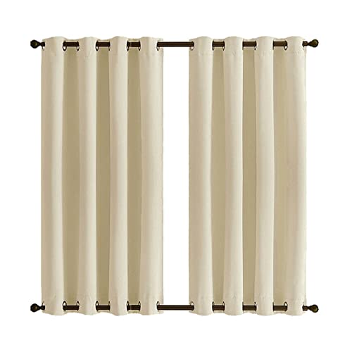 MENGH Outdoor Vorhänge Gartenlauben 90x213cm, Sonnenschutz Wetterfest Sichtschutz Terrasse Vorhänge für Gartenlaube & Pavillon - Beige 1 Stück von MENGH