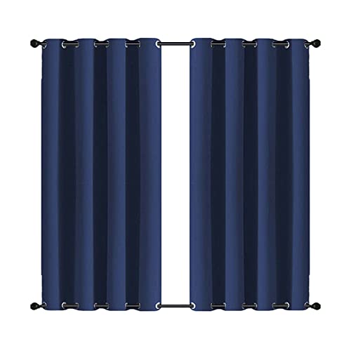 MENGH Outdoor Vorhänge mit Schlaufen 274x220cm, (Mehrere Farben und Größen zur Auswahl) Blickdicht Outdoor Gardine für Gartenlaube & Pavillon - blau 1 Stück von MENGH