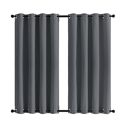 MENGH Outdoor Vorhang mit Ösen 150x195cm, Winddicht wärmeisoliert wasserdicht Blickdicht Vorhang Innen und Außen Gardinen für Garten Terrasse Pavillon Veranda Balkon - Grau 1 Stück MENGH Outdoor Vorhang mit Ösen 150x195cm, Winddicht wärmeisoliert wasserdicht Blickdicht Vorhang Innen und Außen Gardinen für Garten Terrasse Pavillon Veranda Balkon - Grau 1 Stück von MENGH