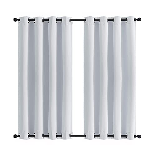 MENGH Outdoor Vorhang mit Ösen Oben und Unten 274x190cm, Sonnenschutz Wetterfest Sichtschutz Outdoor Gardinen Wasserdicht für Gartenlaube & Pavillon - Weiß 1 Stück von MENGH