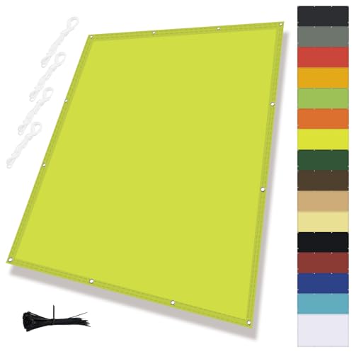 MENGH Sonnenschirm Segel,Balkon Terrasse Windschutz,Wasserdicht markisenstoff,Wasserabweisend Imprägniert 95% Uv-Blockfür Gartenanlagen, Camping und Freizeit Grün 1.5x2m von MENGH