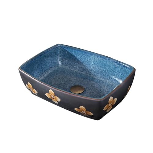 MENGLI-2024 47 * 35 * 14 cm Badezimmer Schiff Waschbecken Rechteckigen Über Zähler Porzellan Keramik Moderne Eitelkeit Waschbecken Kunst Becken Aufsatzwaschbecken MENGLI-2024 47 * 35 * 14 cm Badezimmer Schiff Waschbecken Rechteckigen Über Zähler Porzellan Keramik Moderne Eitelkeit Waschbecken Kunst Becken Aufsatzwaschbecken von MENGLI-2024