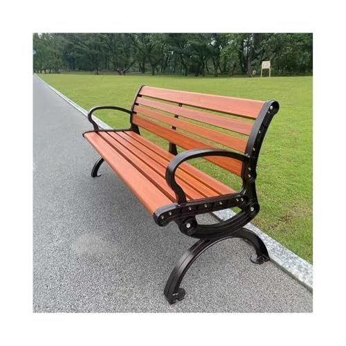 MENGLI-2024 Außenbank Wider Aluminum Alloy Park Outdoor Bench Outdoor Leisure with Backrest Bench Gartenbank(Mittel) von MENGLI-2024