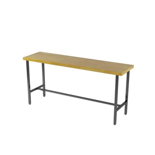 MENGLI-2024 Kneipentische Home Wooden Bar Table Schmaler Langer Küchen-Esstisch mit stabilem Metallrahmen(Klein) von MENGLI-2024