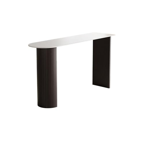 MENGLI-2024 Kneipentische Leichter Luxus-Stehtisch aus Steinplatten, Freizeit-Wand-Esstische for Wohnzimmer, Küche, Esszimmer(100 * 50 * 105cm) von MENGLI-2024