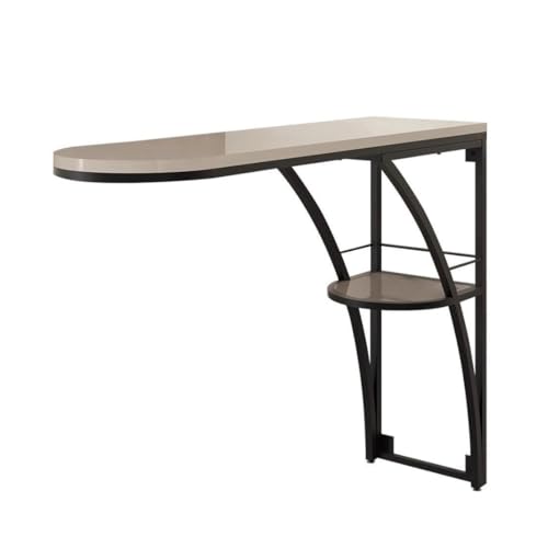 MENGLI-2024 Kneipentische Moderner Wohnzimmer-Stehtisch, Eisen, doppelschichtig, Langer Küchen-Esstisch for Enge Räume(Mittel) von MENGLI-2024