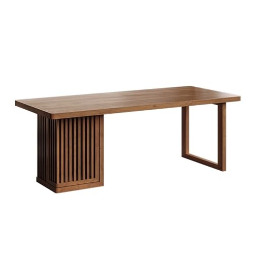 MENGLI-2024 PC-Tisch Schreibtisch aus massivem Holz for das Home Office, PC-Tisch, chinesischer, Arbeitsstation mit Lagerschrank(M) von MENGLI-2024