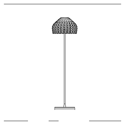 MENGLI-2024 Stehlampe Einfache Sofa Wohnzimmer Stehlampe Studie Schlafzimmer Nachttisch Kunst dekorative Tischlampe (ohne Lichtquelle) Stehlampe(Silver) von MENGLI-2024