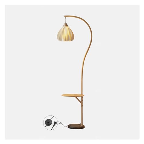 MENGLI-2024 Stehlampe LED-Bogen-Stehlampe auf echter Marmorbasis mit Nachttisch aus Holz, Beistelltisch, hohe Regal-Stehlampe for Wohnzimmer-Sofas, Schlafzimmer Stehlampe MENGLI-2024 Stehlampe LED-Bogen-Stehlampe auf echter Marmorbasis mit Nachttisch aus Holz, Beistelltisch, hohe Regal-Stehlampe for Wohnzimmer-Sofas, Schlafzimmer Stehlampe von MENGLI-2024