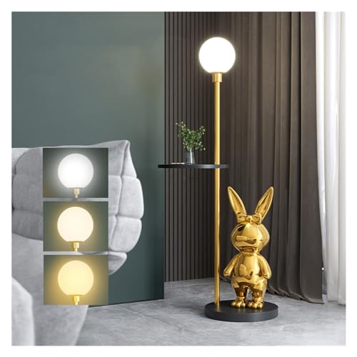 MENGLI-2024 Stehlampe Stehlampe mit Tablett, Beistelltisch, Stehlampe mit Regalen for Wohnzimmer, Lesezimmer, Schlafzimmer Stehlampe von MENGLI-2024