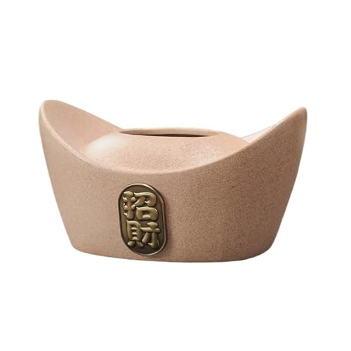 Taschentuchbox-Abdeckung Chinesische Taschentuchbox Fortune Taschentuchbox Couchtisch Dekoration Keramik Desktop Taschentuchbox for Badezimmer Arbeitsplatte Nachttisch Büro Dekorative Taschentuchbox(B von MENGLI-2024