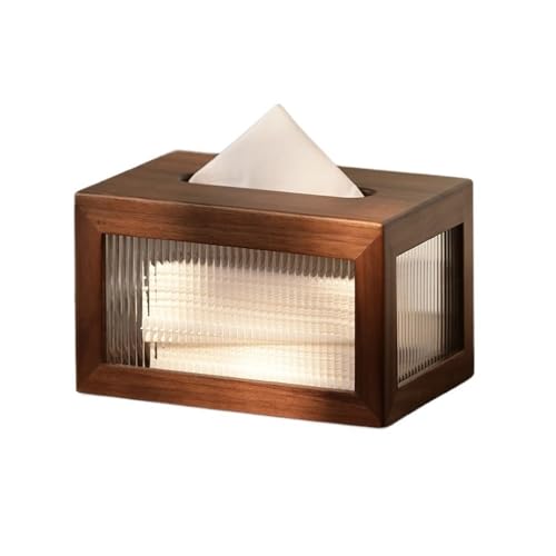 Taschentuchbox-Abdeckung Retro Haushalt Büro Rechteckiger Seidenpapierhalter Box Cover Case Serviettenhalter Chinesischer Stil Taschentuchbox Spender for Arbeitsplatten Dekorative Taschentuchbox(Trans von MENGLI-2024