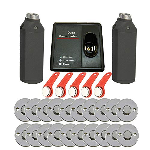 2 x Zauberstab-Lesegerät DS1990A Contact Touch Guard Tour Patrol Systeme iButton Guard Patrol Kit mit Daten-Downloader + 20 Stück Kontrollpunkte 2 x Zauberstab-Lesegerät DS1990A Contact Touch Guard Tour Patrol Systeme iButton Guard Patrol Kit mit Daten-Downloader + 20 Stück Kontrollpunkte von MENGQI-CONTROL